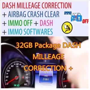 32 Go dernier Dash kilométrage Correction Airbag Crash Clear IMMO hors Dash IMMO logiciel