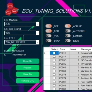 ECU Tuning Solutions   – Logiciel de modification ECU DPF EGR AdBlue IMMO Off & Remove DTC